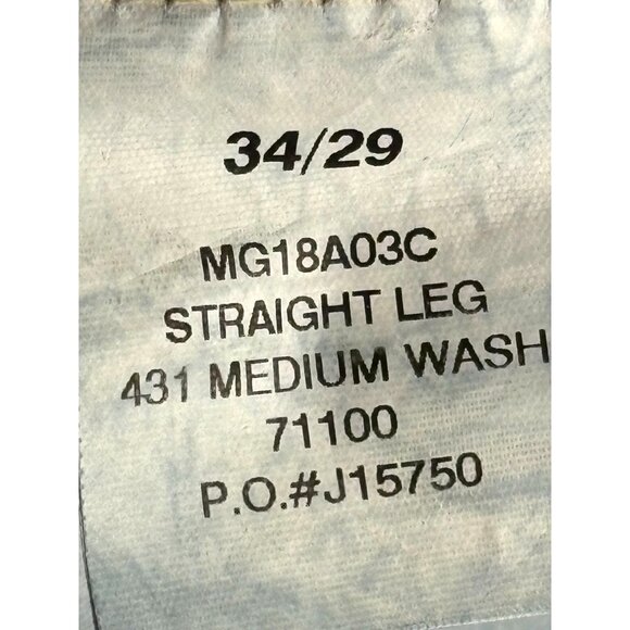 Street Preppy Calvin Klein Jeans, Straight Leg Medium Wash, Men's 34X29 - Picture 9 of 9